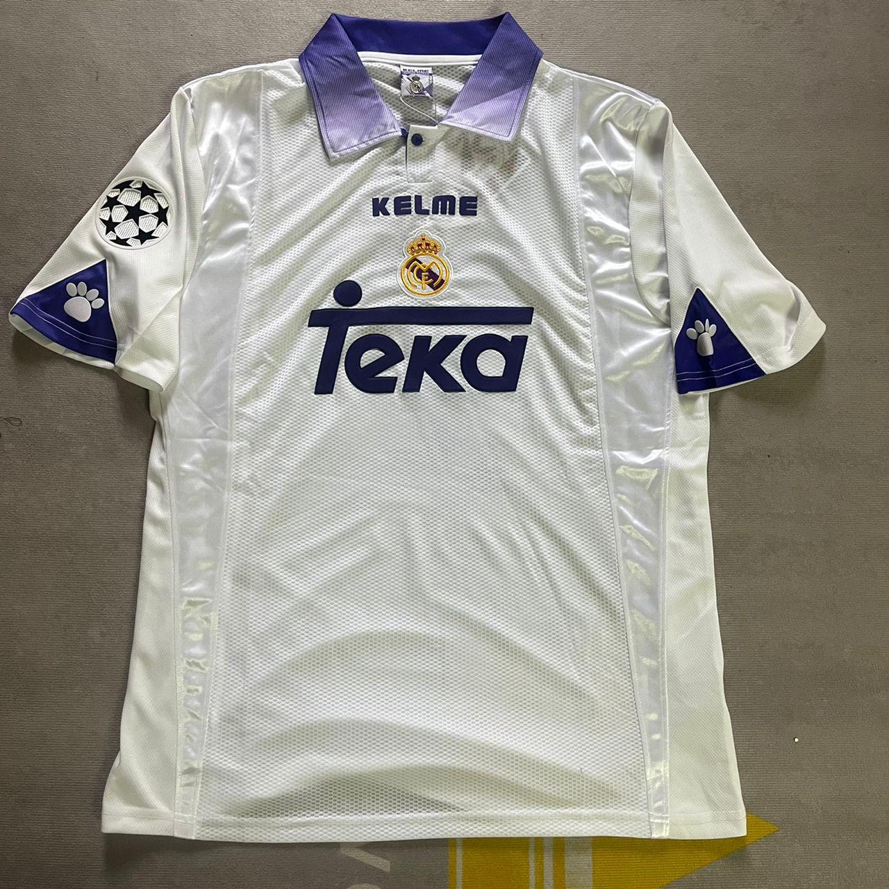 Fernando Redondo 6- Real Madrid 1998-1999 Season Retro Vintage Jersey Soccer Shirt