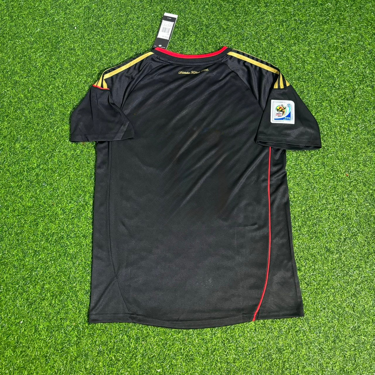 Deutschland Deutschland WM 2010 Schwarzes Retro-Fußballtrikot