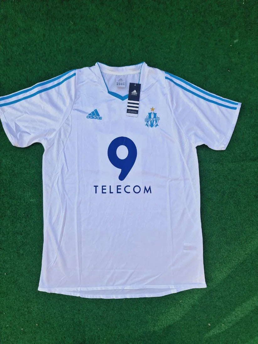 Steve Marlet 20- Olympique Marseille 2003-04 Home OM Football Jersey Maillot
