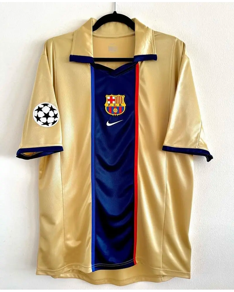 Juan Roman Riquelme Barcelona 2001 2002 Saison Retro Jersey Maillot Trikot Maglia Fußballtrikot
