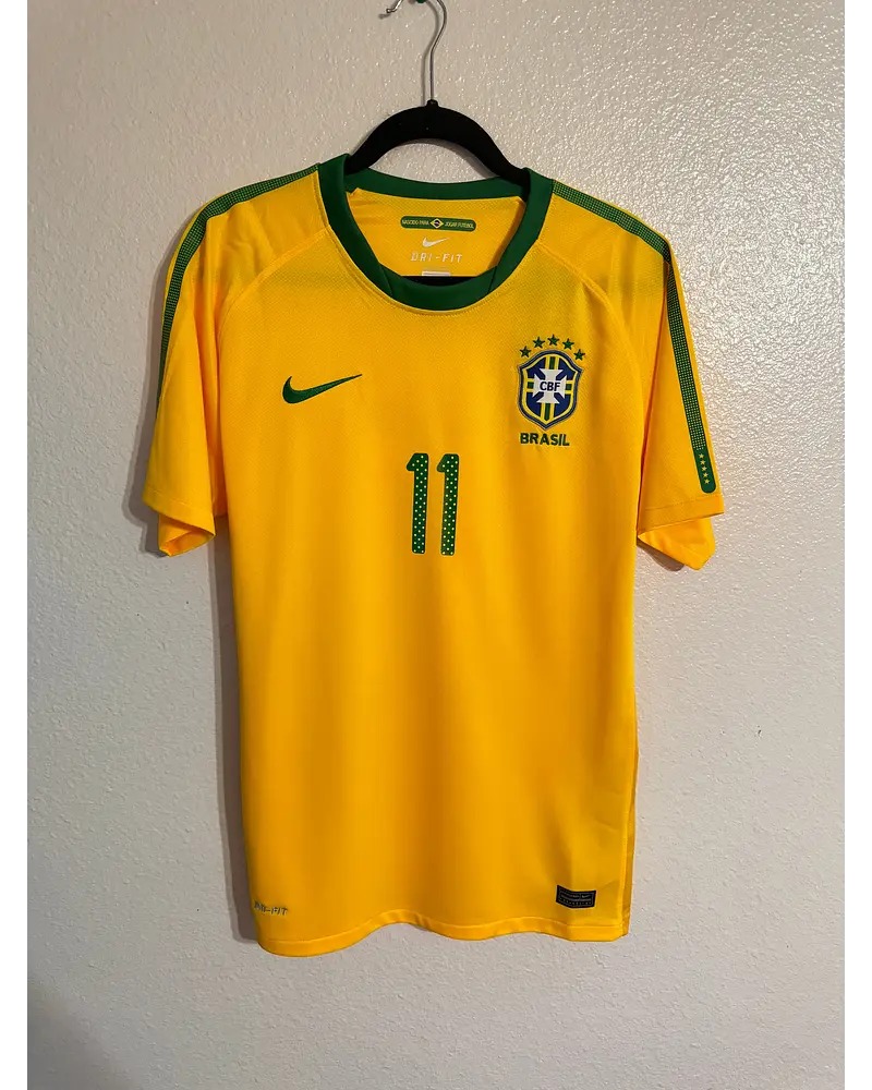 Neymar JR Brazil 2010 World Cup Retro Yellow Jersey Trikot