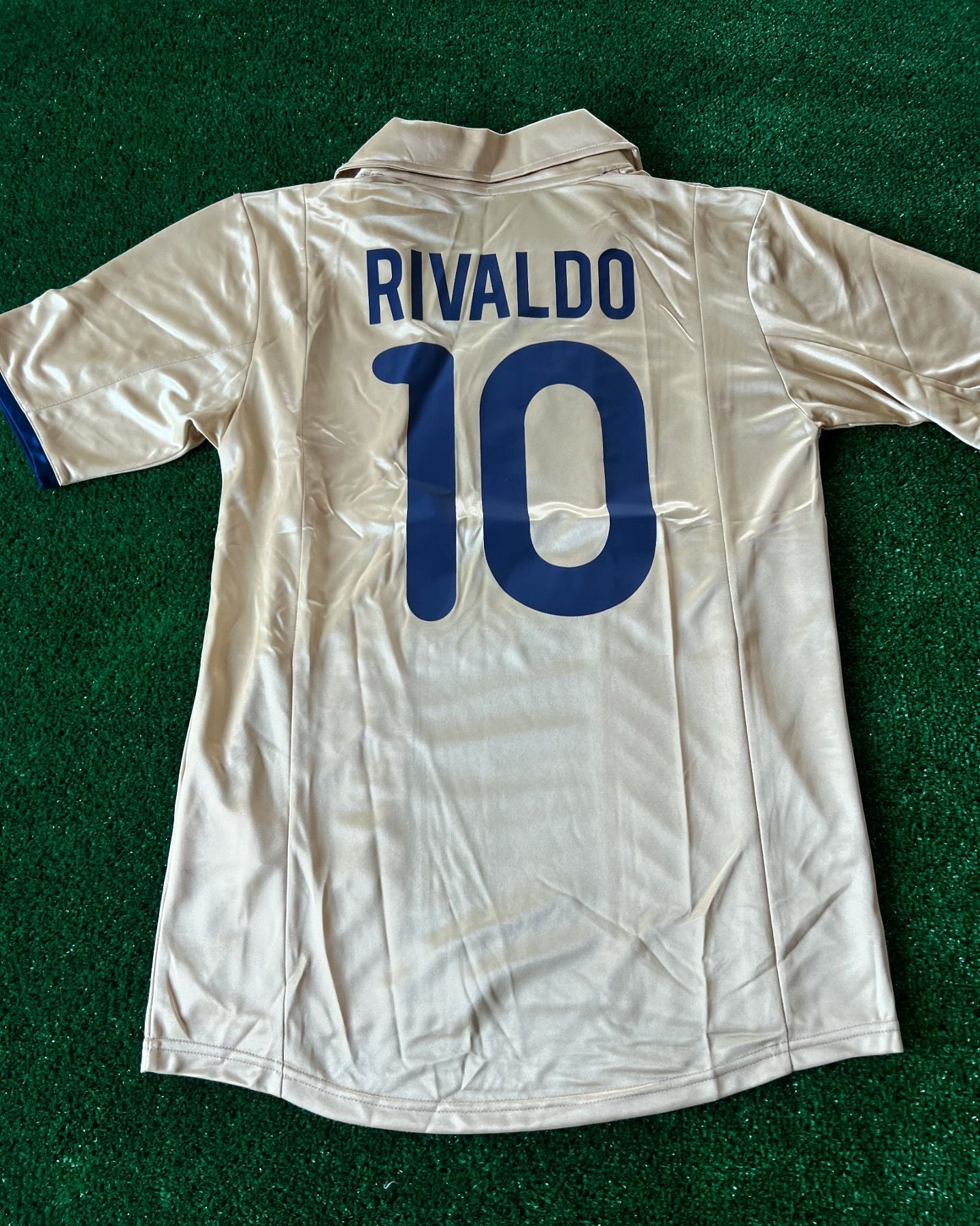 Rivaldo Barcelona 1999 2024 Grey Jersey L