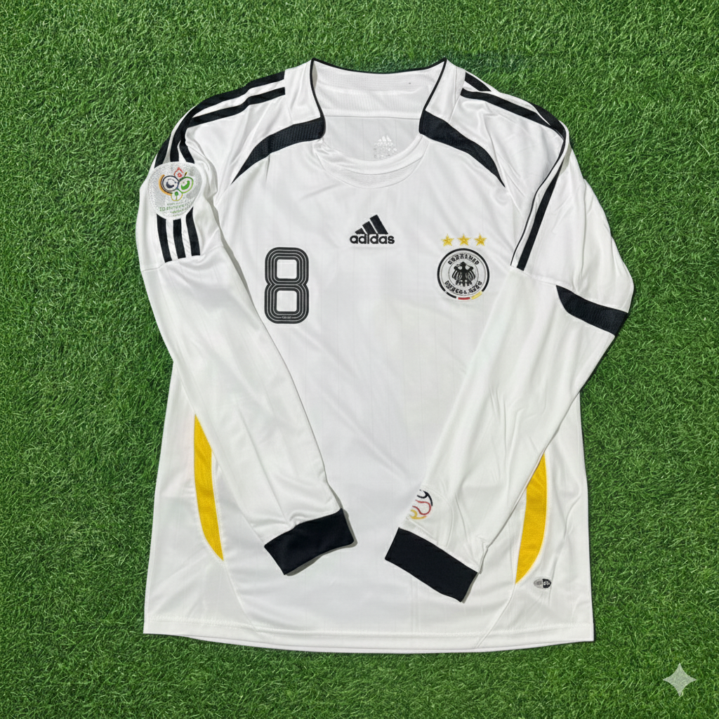 Toni Kroos Germany World Cup Long Sleeve White Retro Football Jersey