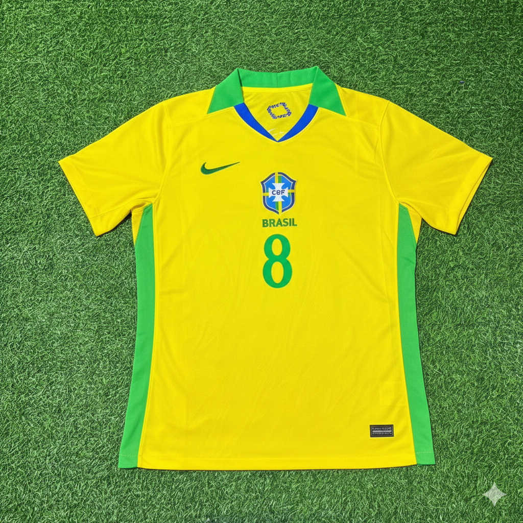 Bruno Guimaraes 8 Brazil 2026 World Cup New Season Football Jersey