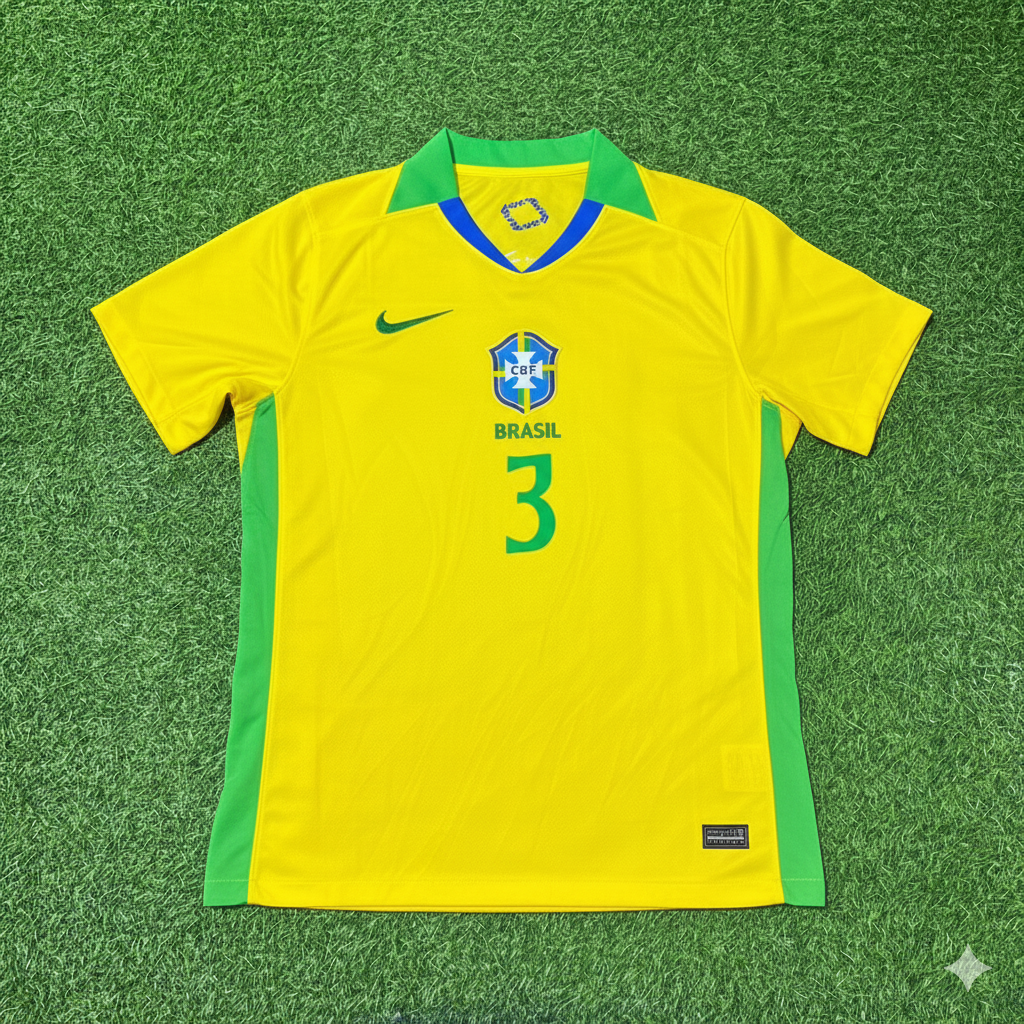 Gabriel Magalhaes 3 Brazil 2026 World Cup New Season Football Jersey