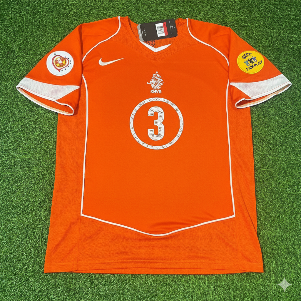 Jaap Stam Niederlande EURO 2004 Home Retro Jersey Trikot