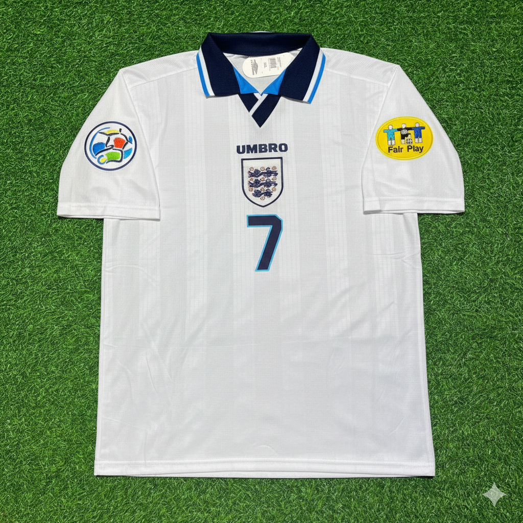 David Platt England EURO 1996 Retro Football Jersey