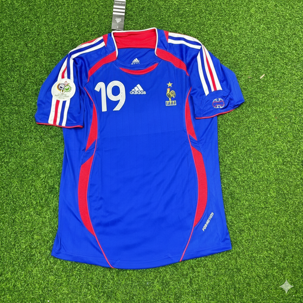 Willy Sagnol France 2006 World Cup Blue Retro Kit – | Trikot | Maillot Soccer Shirt