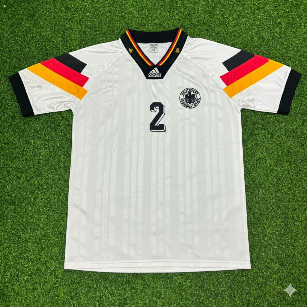 Stefan Reuter Germany 1992 Retro Football Jersey
