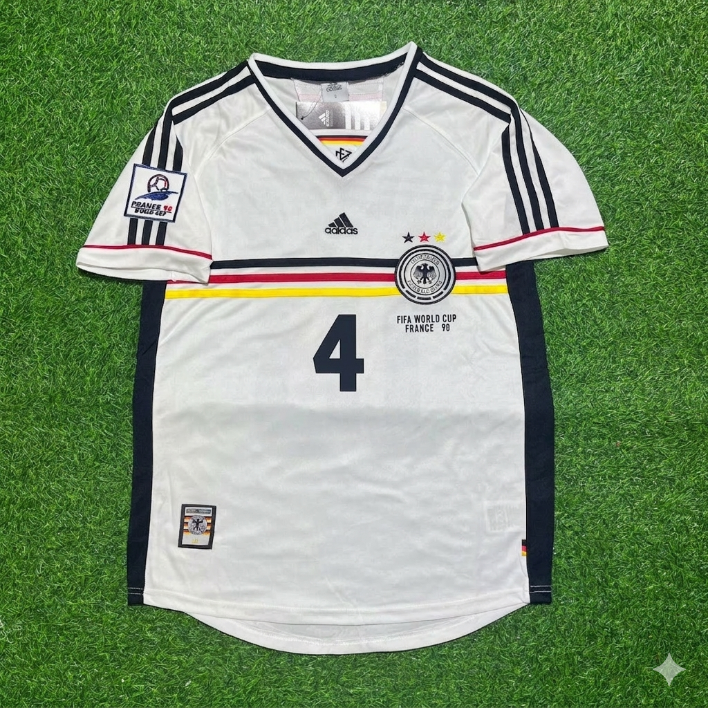 Jürgen Kohler Deutschland 1998 Weltmeisterschaft Retro Fußballtrikot