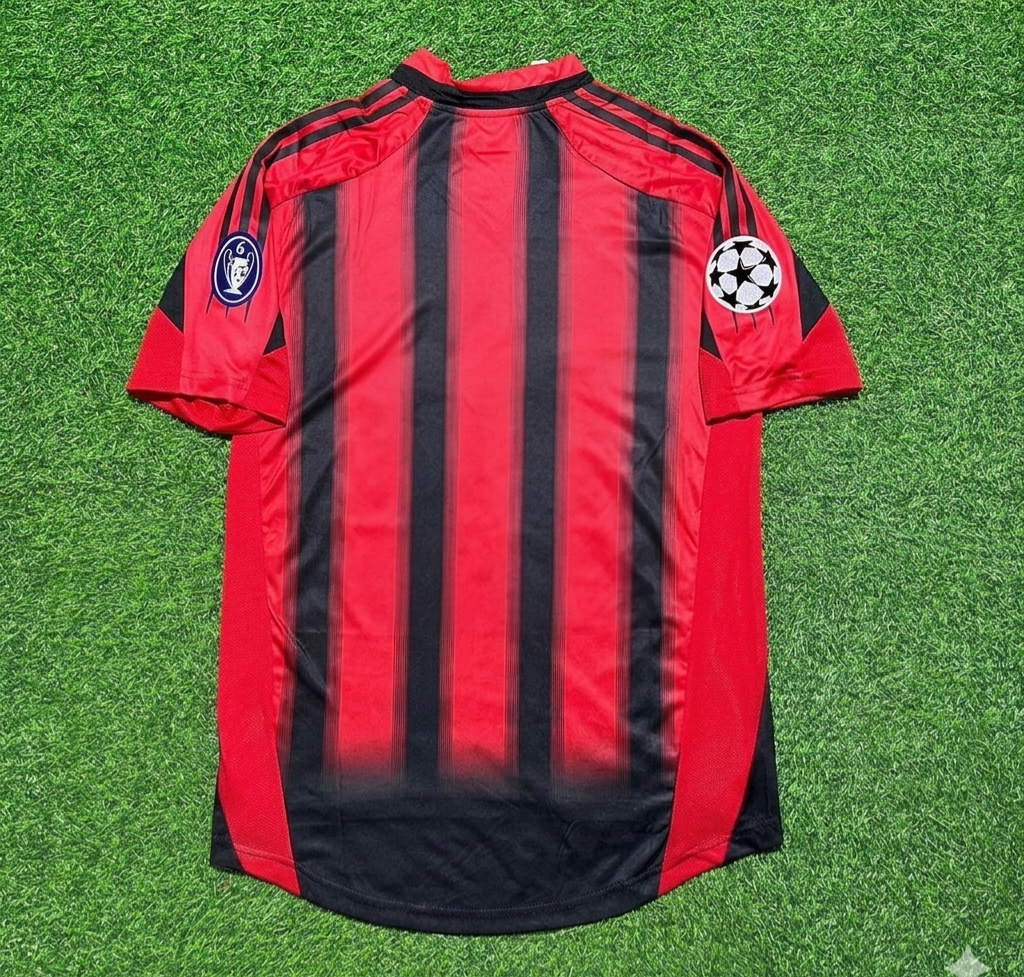 AC Milan 2004 2005 Home Retro Football Jersey