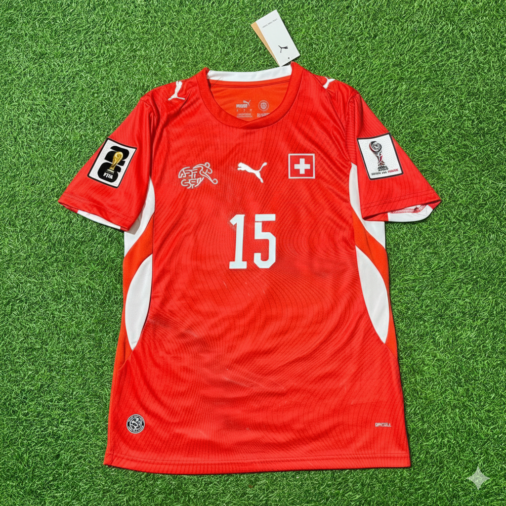 Djibril Sow 15- Switzerland 2026 World Cup Kit Jersey Trikot Maillot