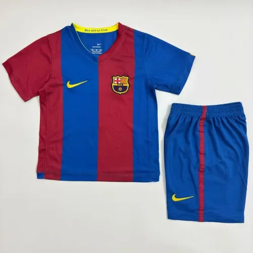 Maillot de football domicile Barcelone 2006-2007 pour enfant