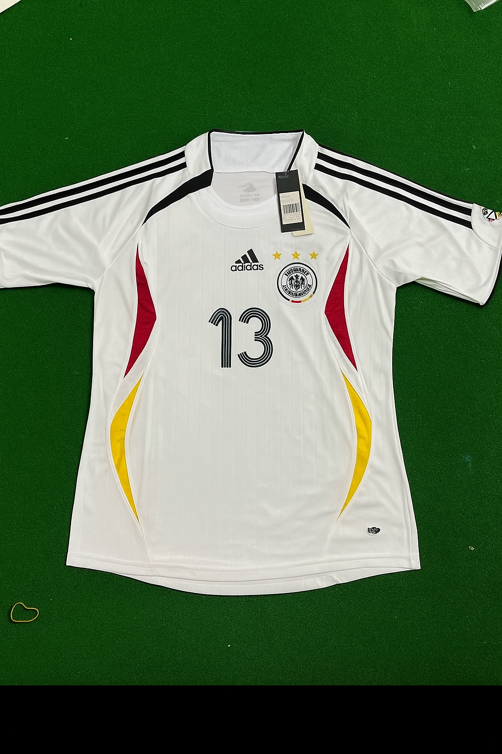 Michael Ballack Allemagne Deutschland 2006 Coupe du Monde Blanc Rétro Maillot de Football Trikot Maillot Maglia