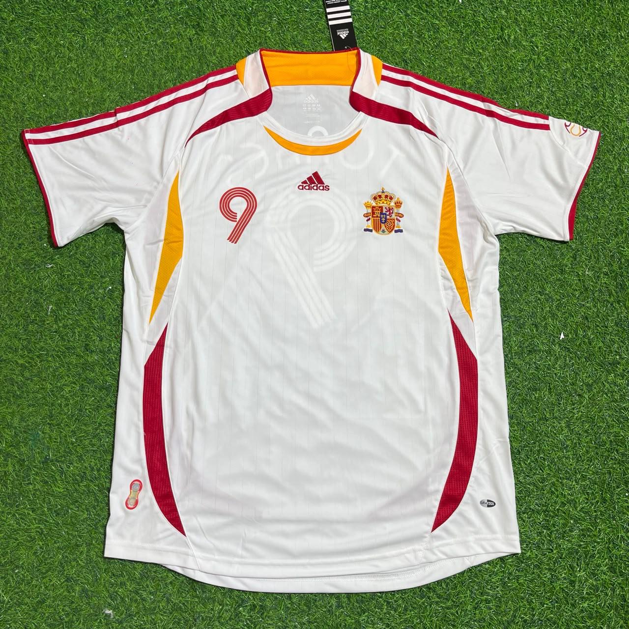Fernando Torres Spain 2006 World Cup White Retro Jersey Trikot Maillot Camiseta