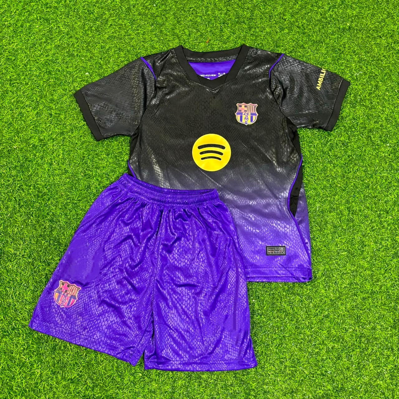 Lamine Yamal #10 Barcelona New Season Away Kids Jersey Trikot Maillot Soccer Shirt