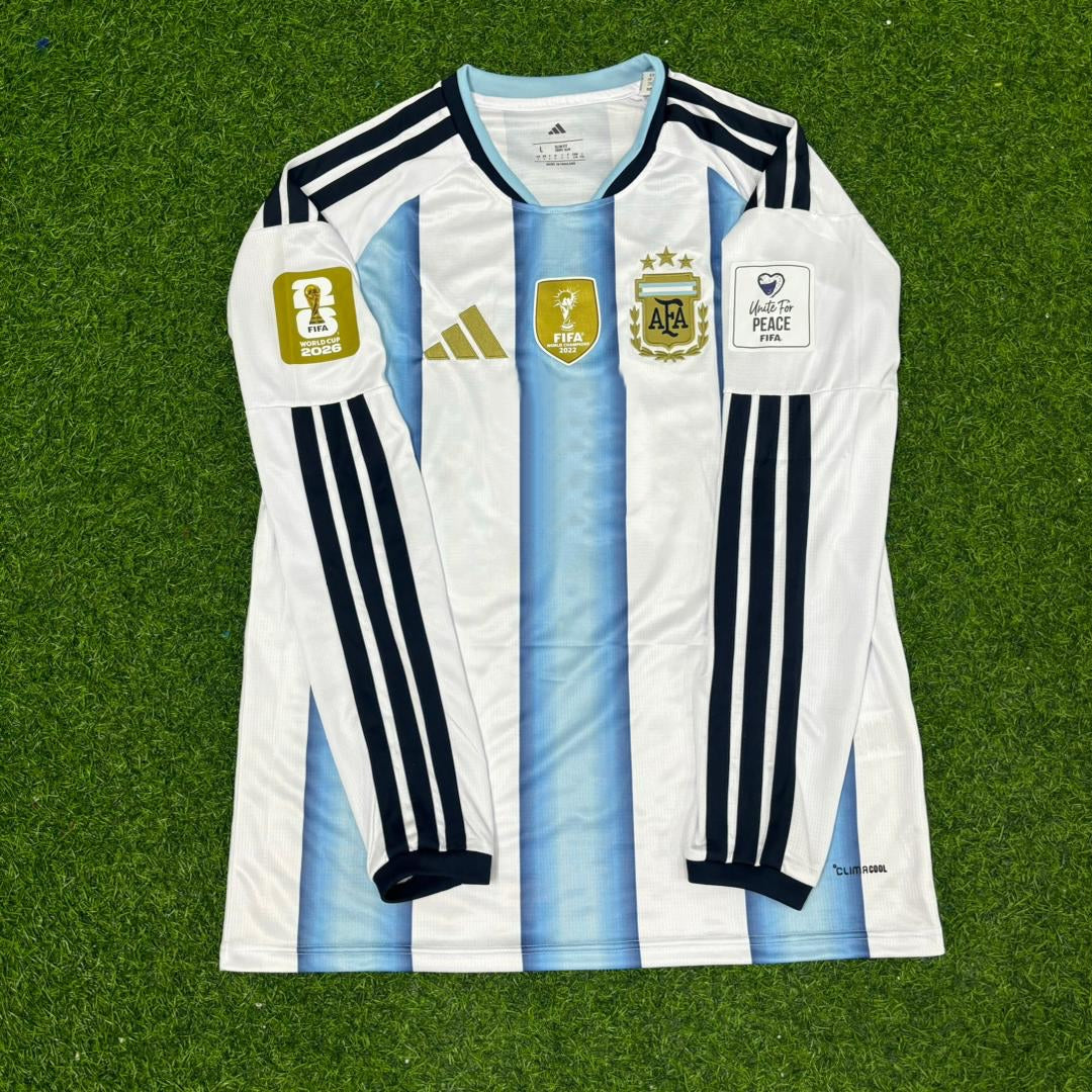 Lionel Messi #10 Argentina 2026 World Cup Long Sleeve Football Jersey Kit