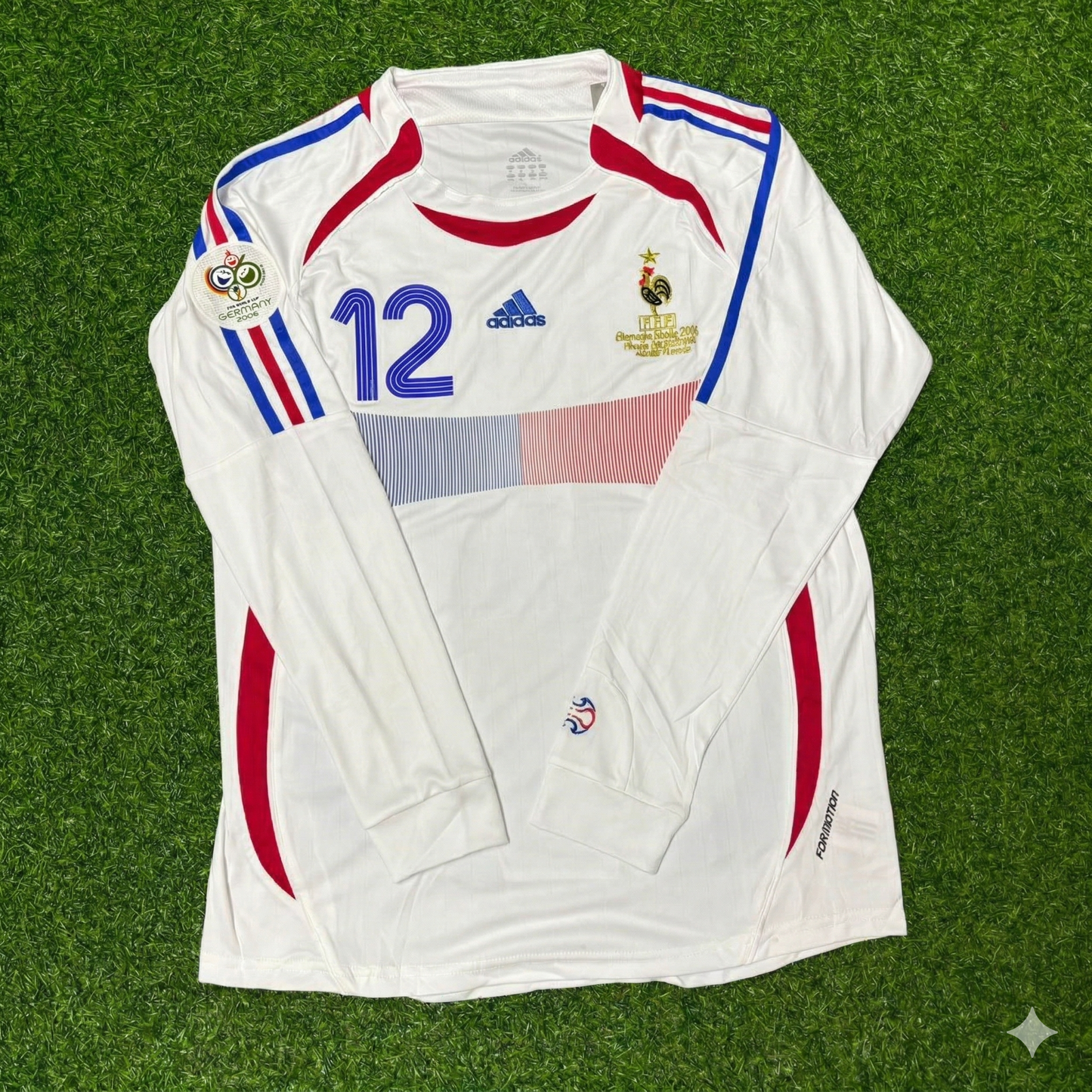 Thierry Henry France 2006 World Cup Final Long Sleeve White Retro Kit