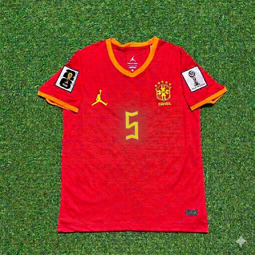 Casemiro 5# Brazil 2026 World Cup Red Jersey Trikot