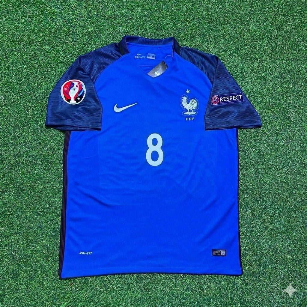 Dimitri Payet #8 France Euro 2016 Home Retro Football Jersey