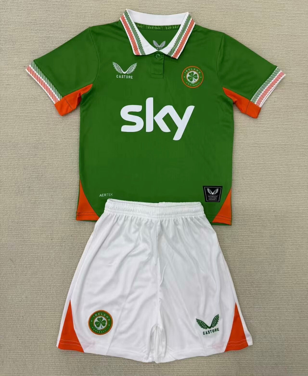 Ireland 25-26 Home Green Football Kids Jersey