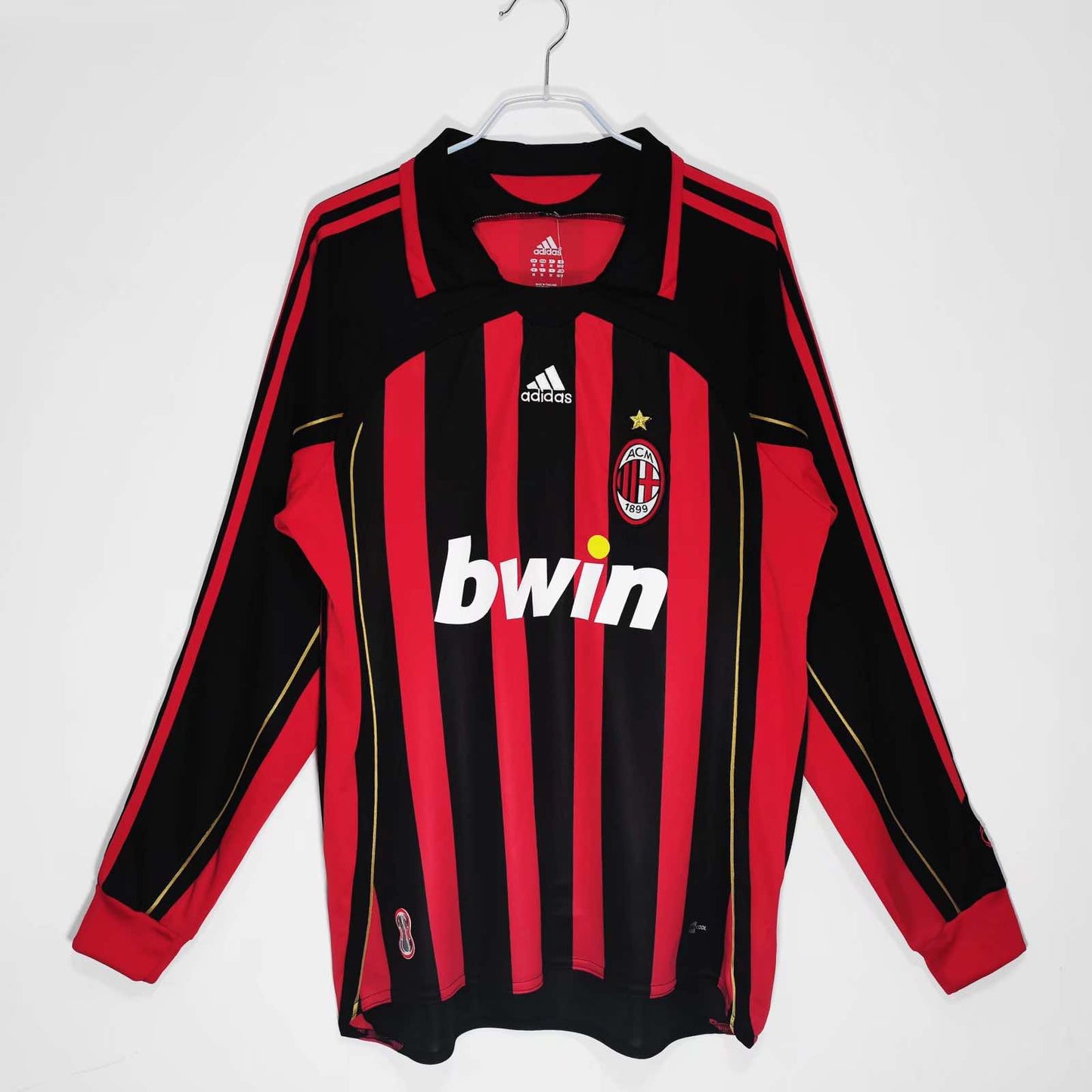 Ronaldinho Milan 2009 2011 Maillot rétro à manches longues Maillot Trikot Maglia