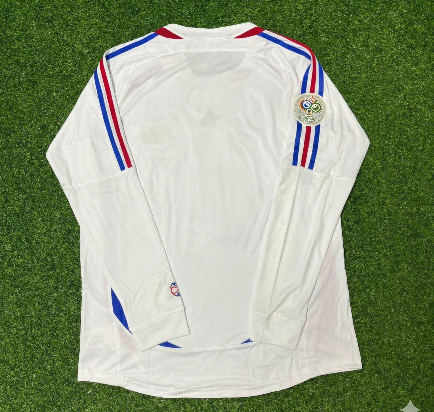 France 2006 World Cup Final Long Sleeve White Retro Kit