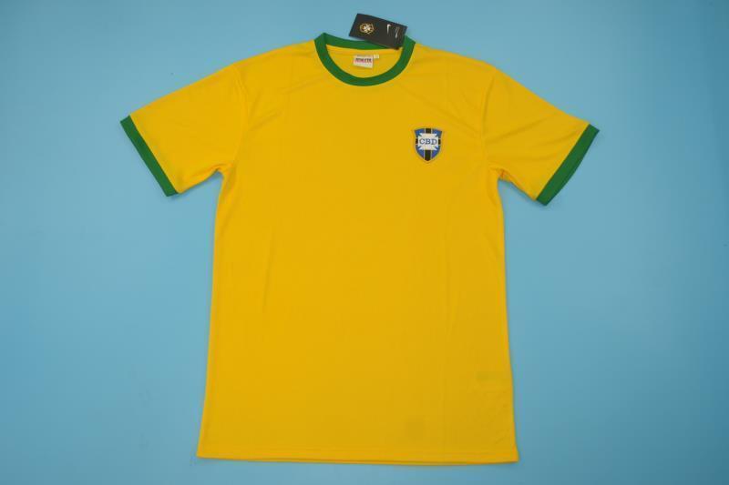 Pele 1970 Brazil Home Retro Jersey