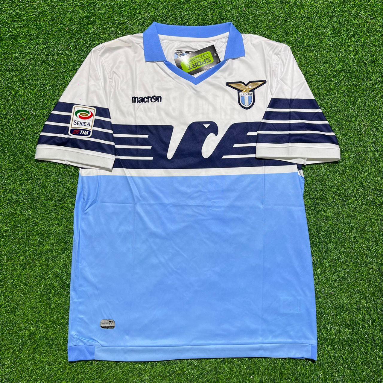 Ștefan Radu #26 Lazio White Blue Retro Home Football Jersey