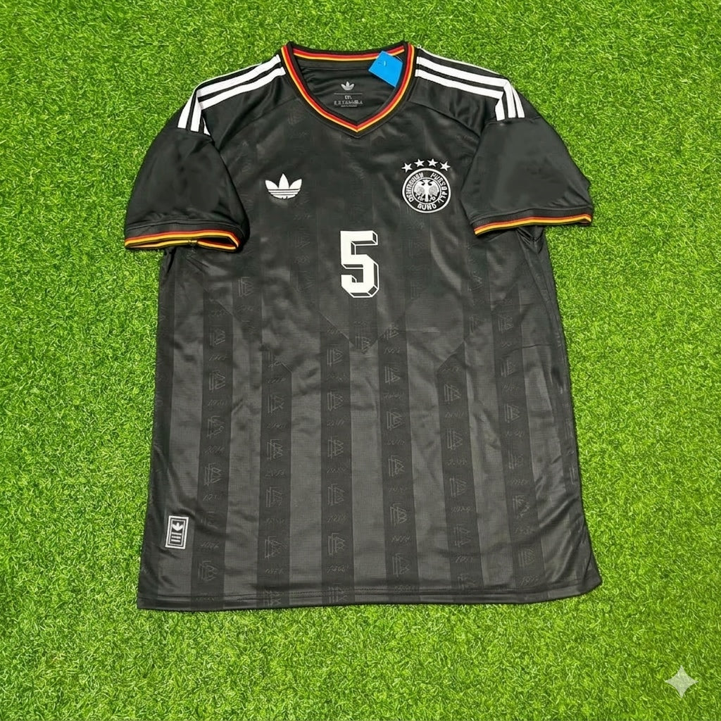 Franz Beckenbauer 5# Germany Black Retro Vintage Football Jersey