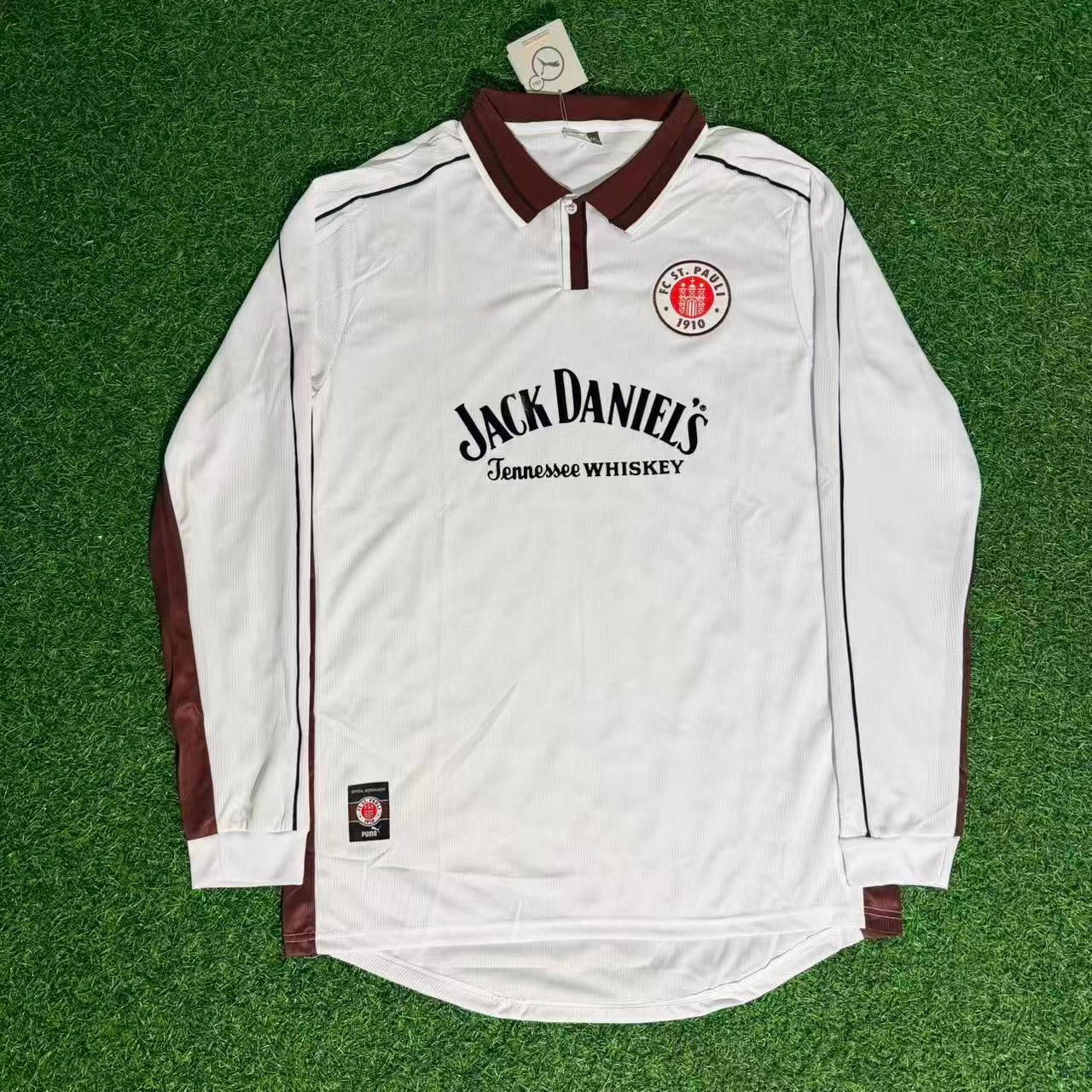 Walter Frosch FC St. Pauli Commemorative Long Sleeve Home Retro Football Jersey