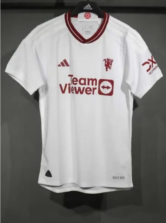 Manchester United 23-24 Retro Away White Jersey