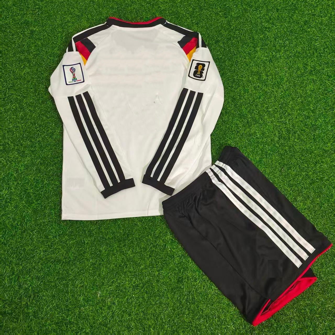 Germany 2026 World Cup Kids Long Sleeve Home Football Jersey Kit