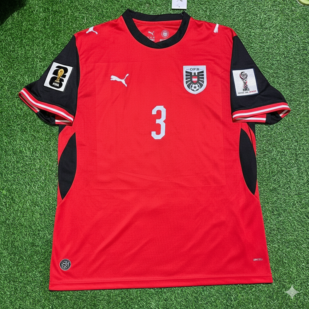 Kevin Danso 3- Austria 2026 World Cup Kit Jersey Trikot Maillot