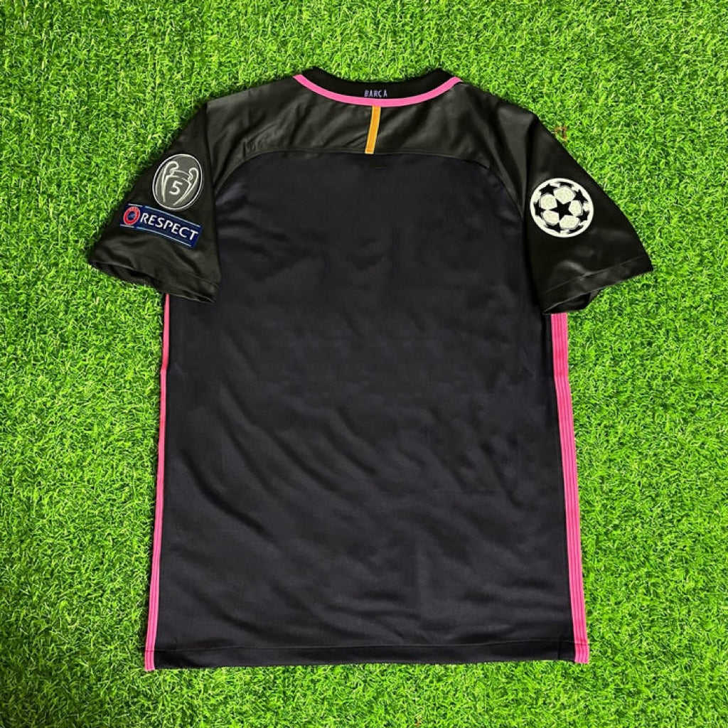 Barcelona 2014/15 Retro Black Pink Jersey Maillot Trikot Maglia