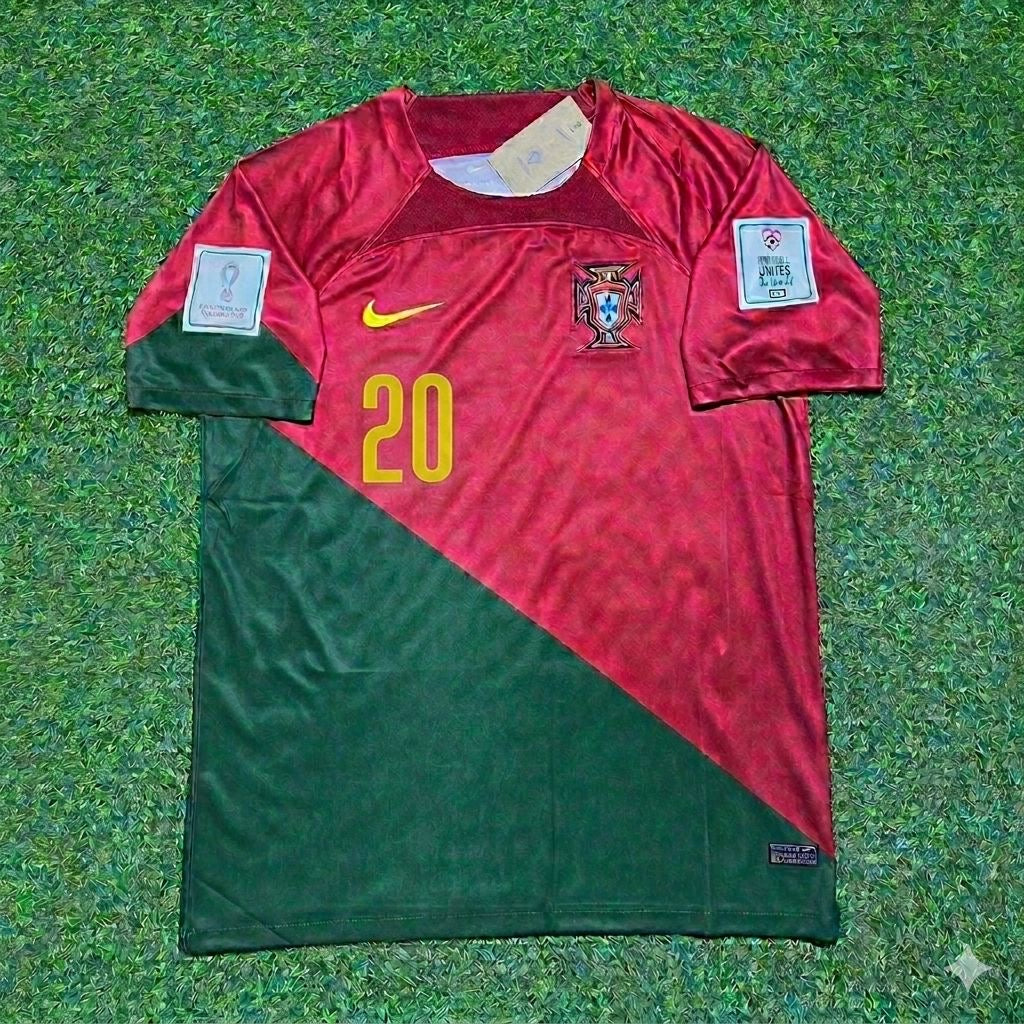 João Cancelo #20 Portugal 2022 World Cup Home Retro Football Jersey