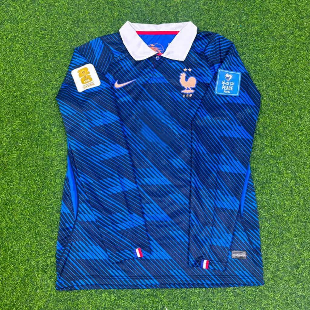 Manu Kone #6 France 2026 World Cup Home Long Sleeve Football Jersey