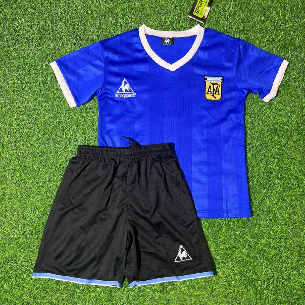 Omar Sívori 10- Argentina Blue Kids Retro Football Jersey Kit