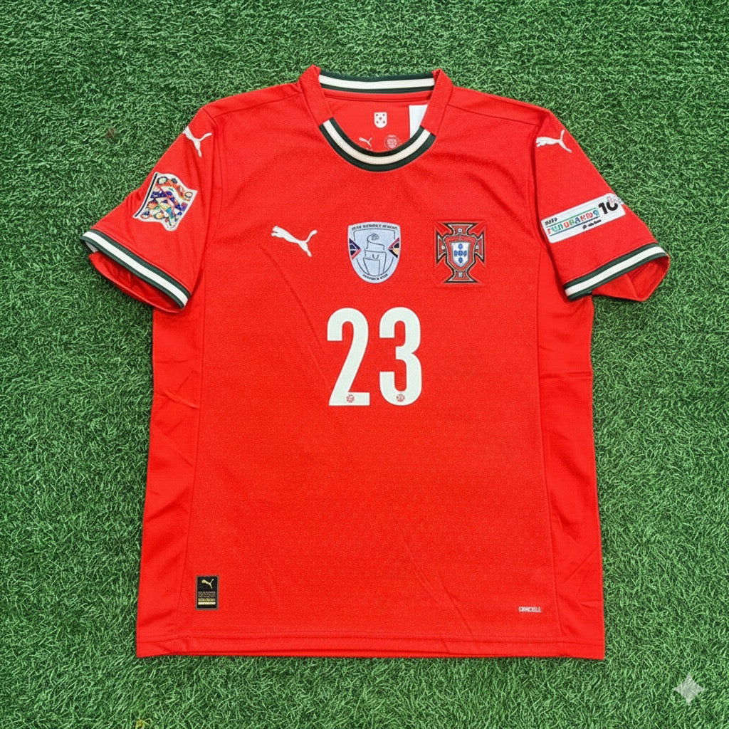 Vitinha Portugal UEFA Nations League Vainqueur Maillot Rouge Trikot Maillot Maillot De Football