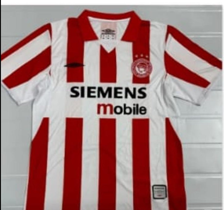 Olympiacos Retro 2004-05 Retro Home Trikot Jersey