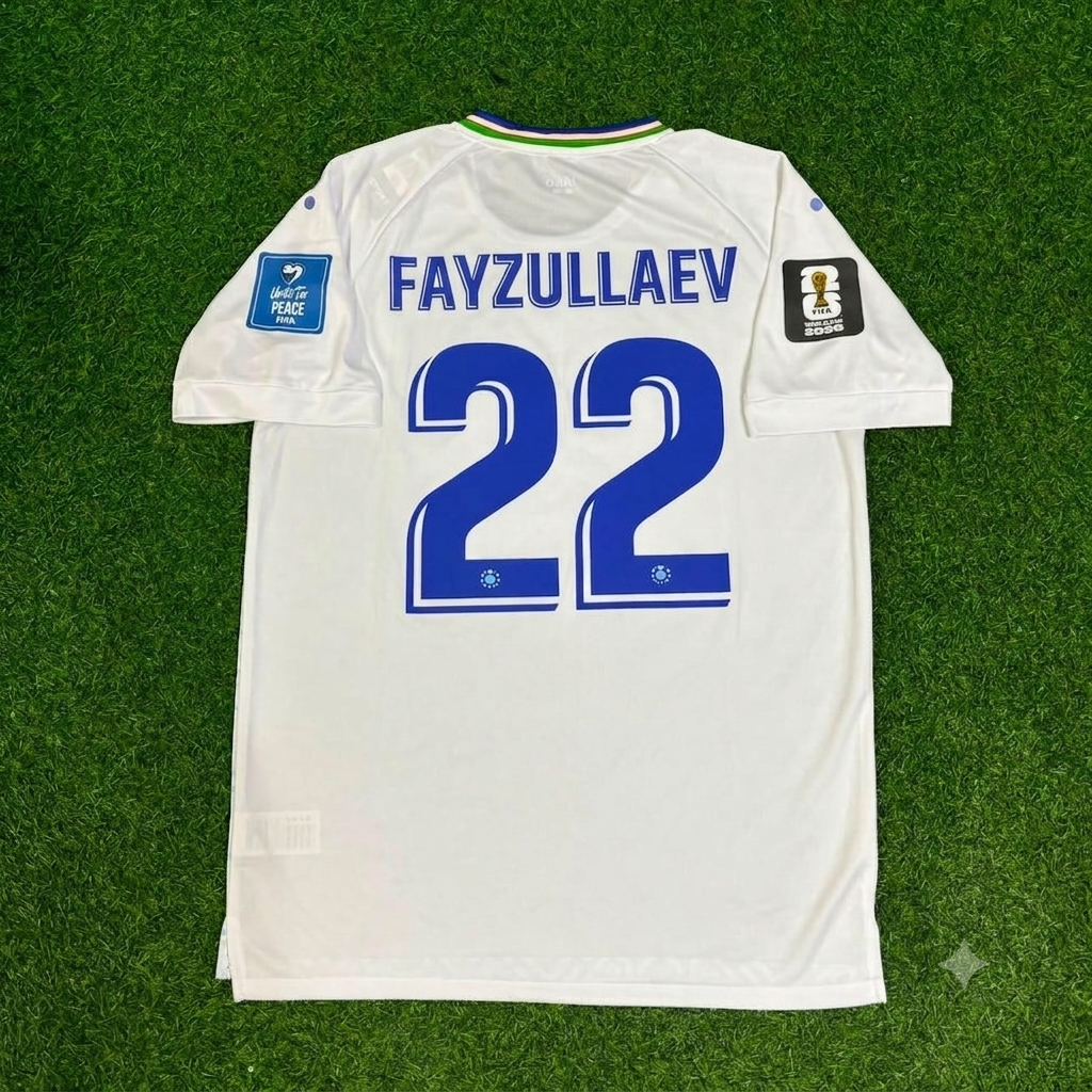 Abbosbek Fayzullaev Uzbekistan 2026 World Cup Football Jersey