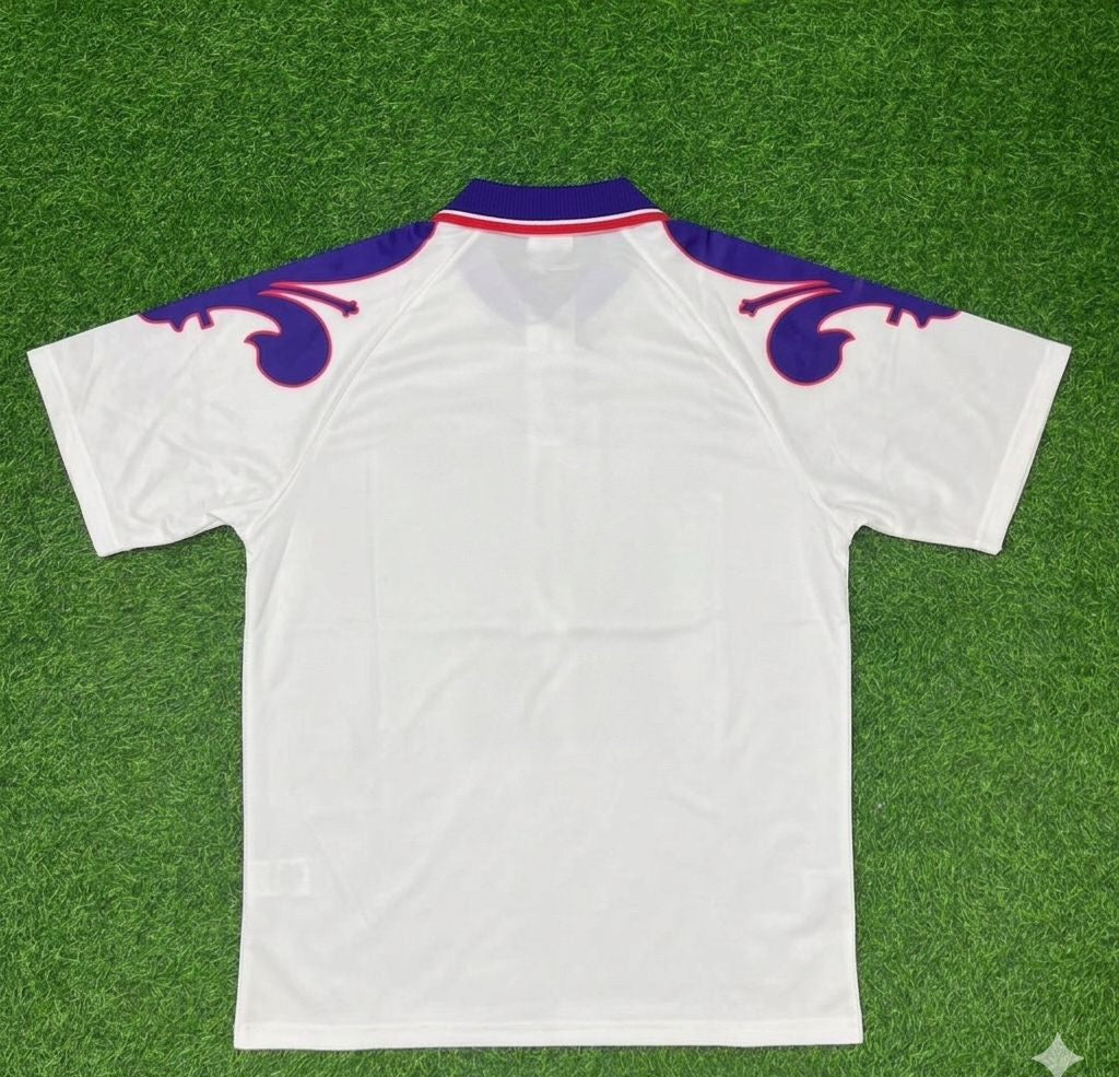 Fiorentina 1995β1997 Retro White Football Jersey