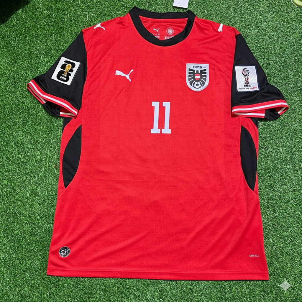 Michael Gregoritsch 11- Austria 2026 World Cup Kit Jersey Trikot Maillot