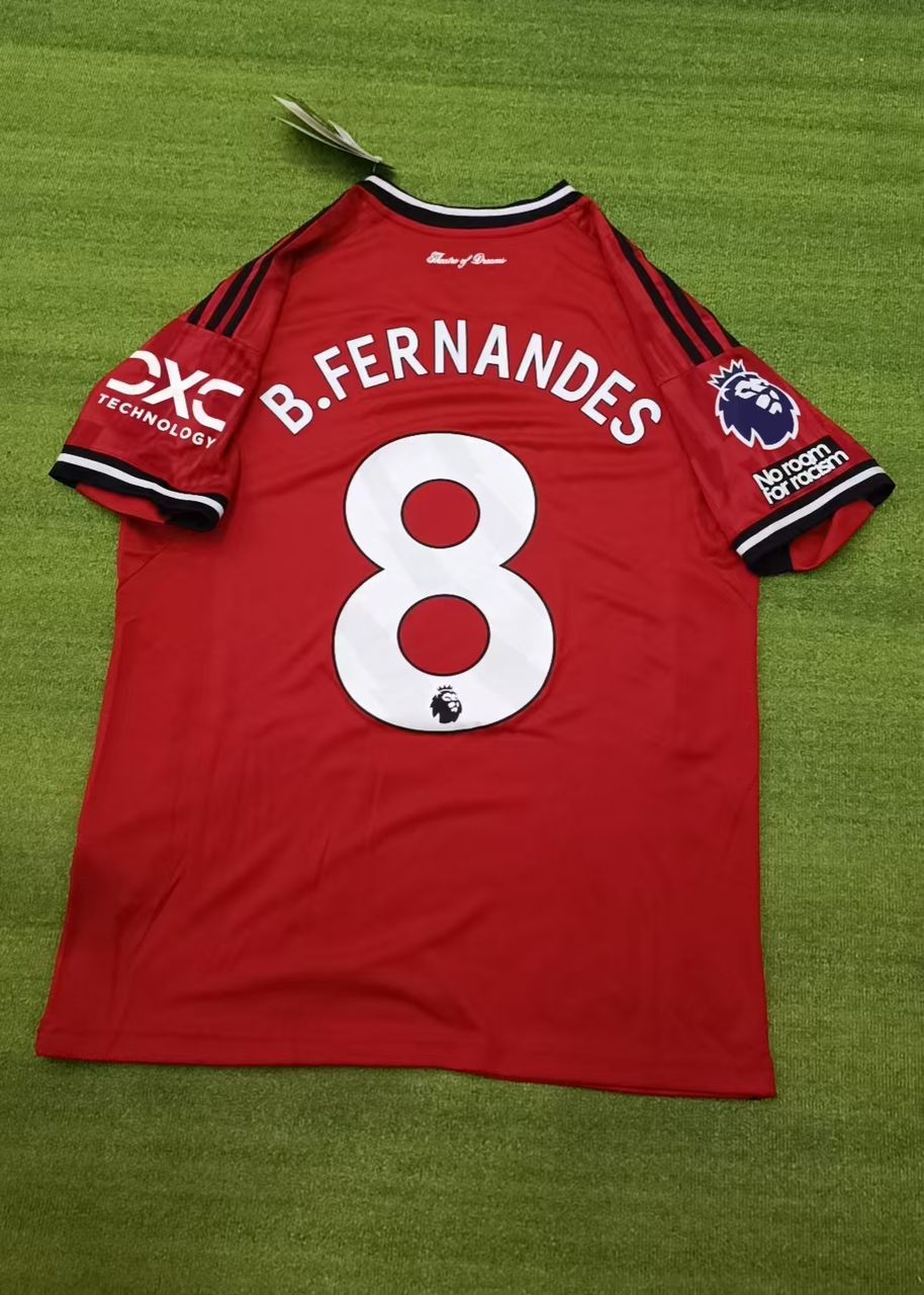 Bruno Fernandes Manchester United Home New Season 2026 Jersey Trikot Maillot Soccer Shirt