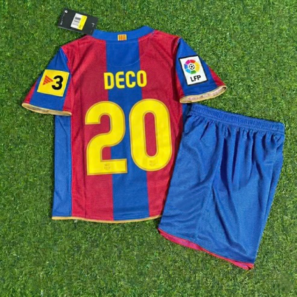 Deco 20- Barcelona 2007/2008 Retro KIDS Football Jersey