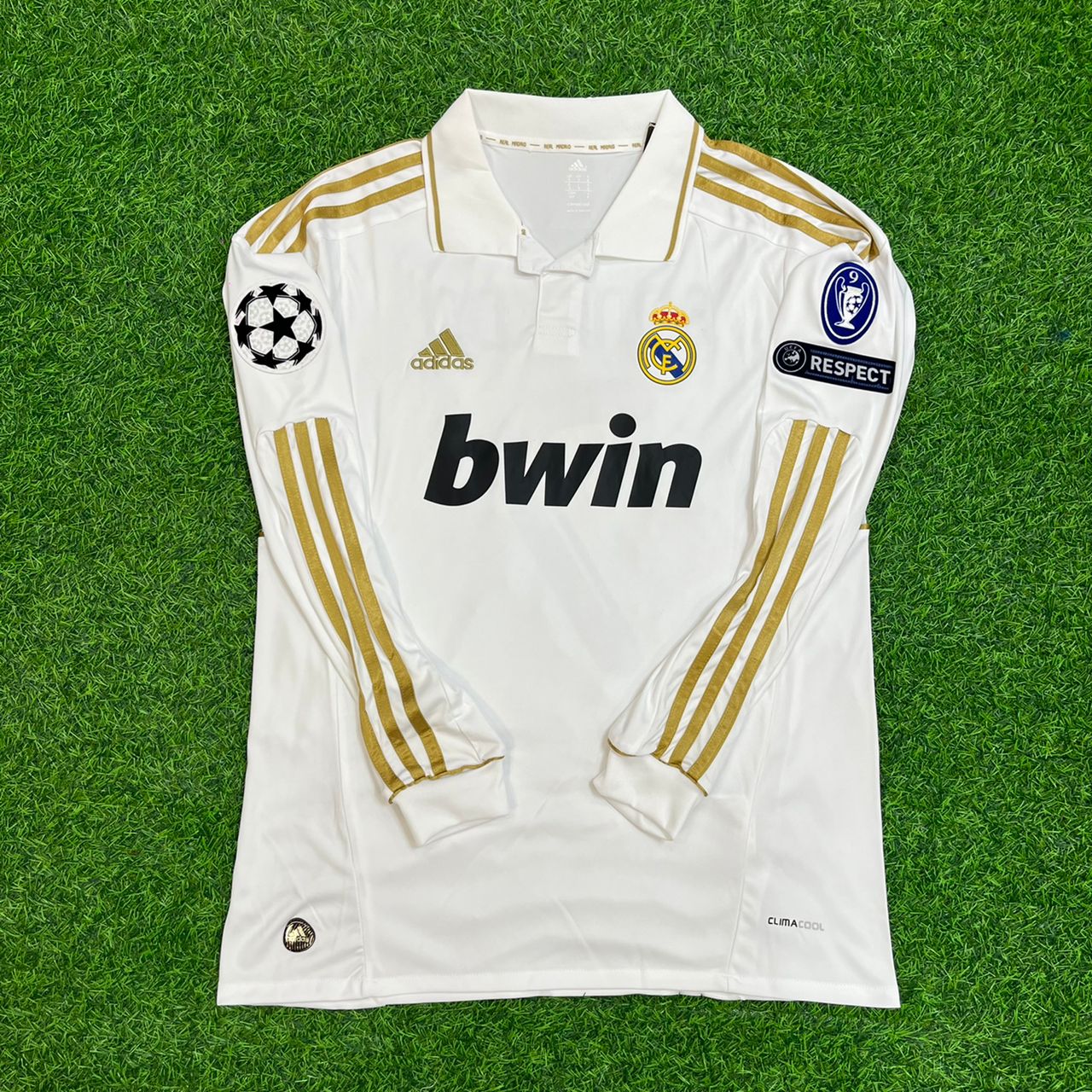 Xabi Alonso 14- Real Madrid 2011-2012 White Long Sleeve Jersey Soccer Shirt