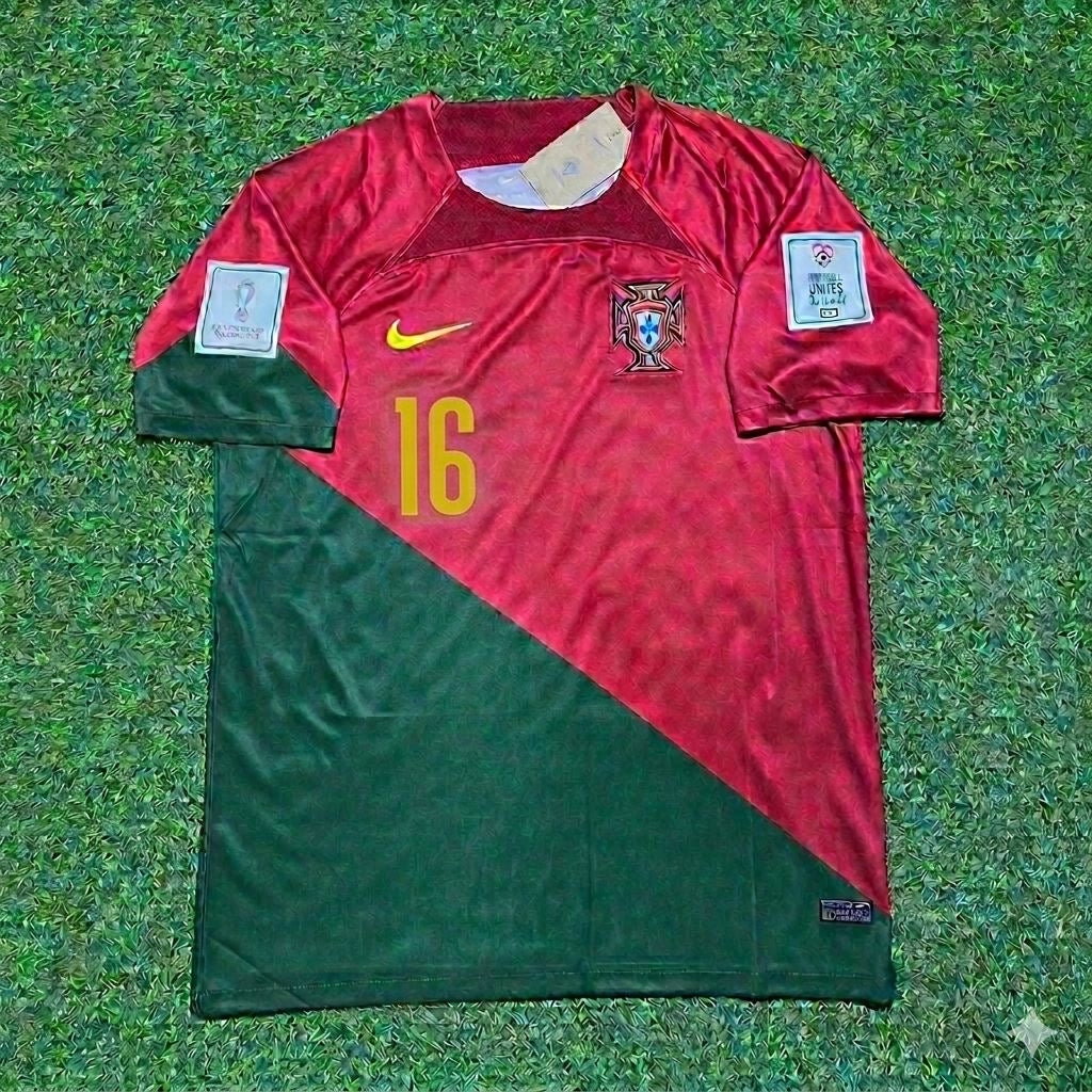 Vitinha #16 Portugal 2022 World Cup Home Retro Football Jersey