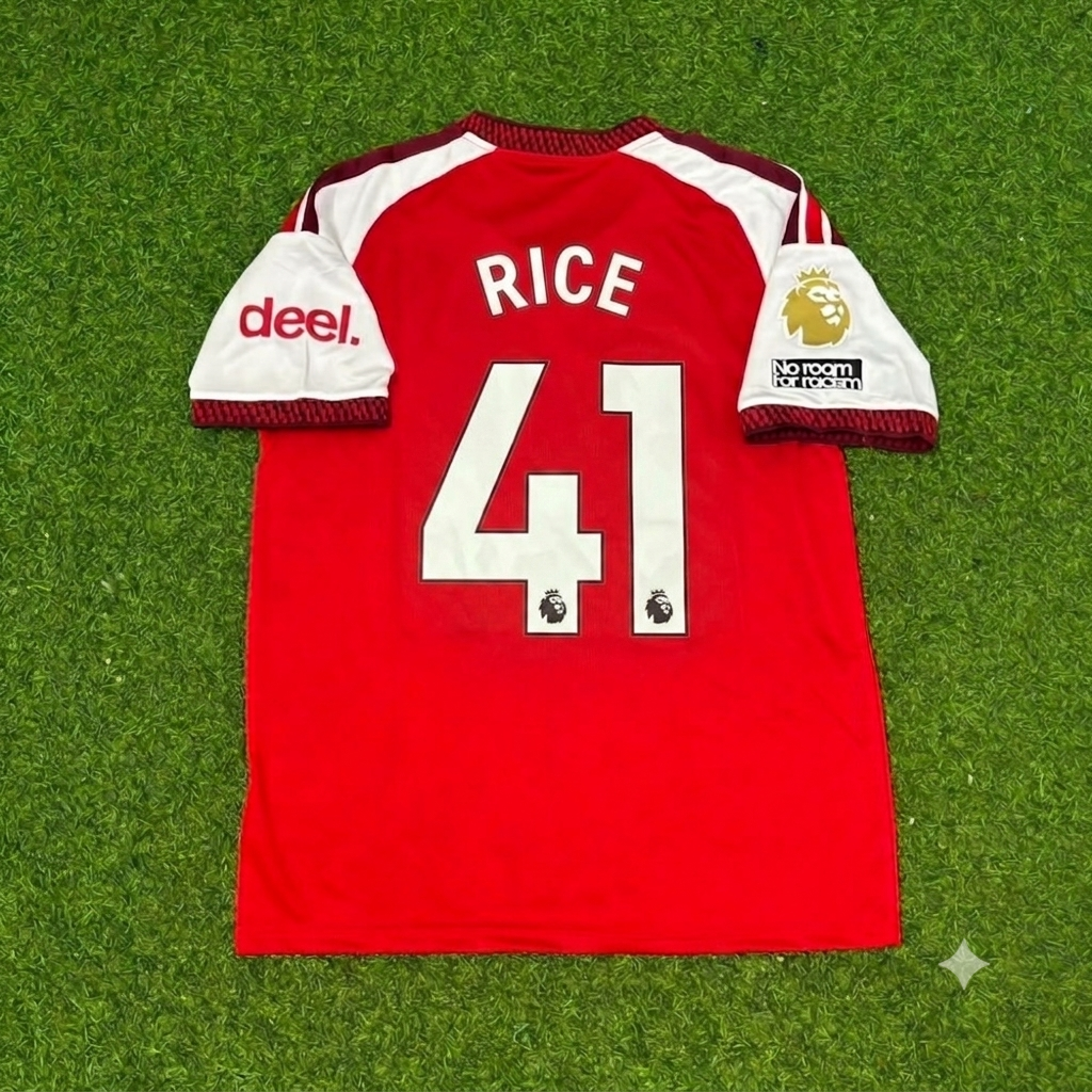 Declan Rice Arsenal Home New Season 2027 Jersey Kit Soccer Trikot Maillot Maglia