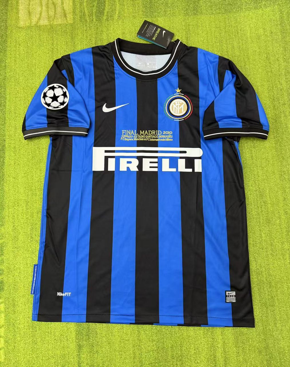 Diego Milito - Inter 2010 Champions League Final Jersey Soccer Trikot Maillot Maglia Soccer Shirt