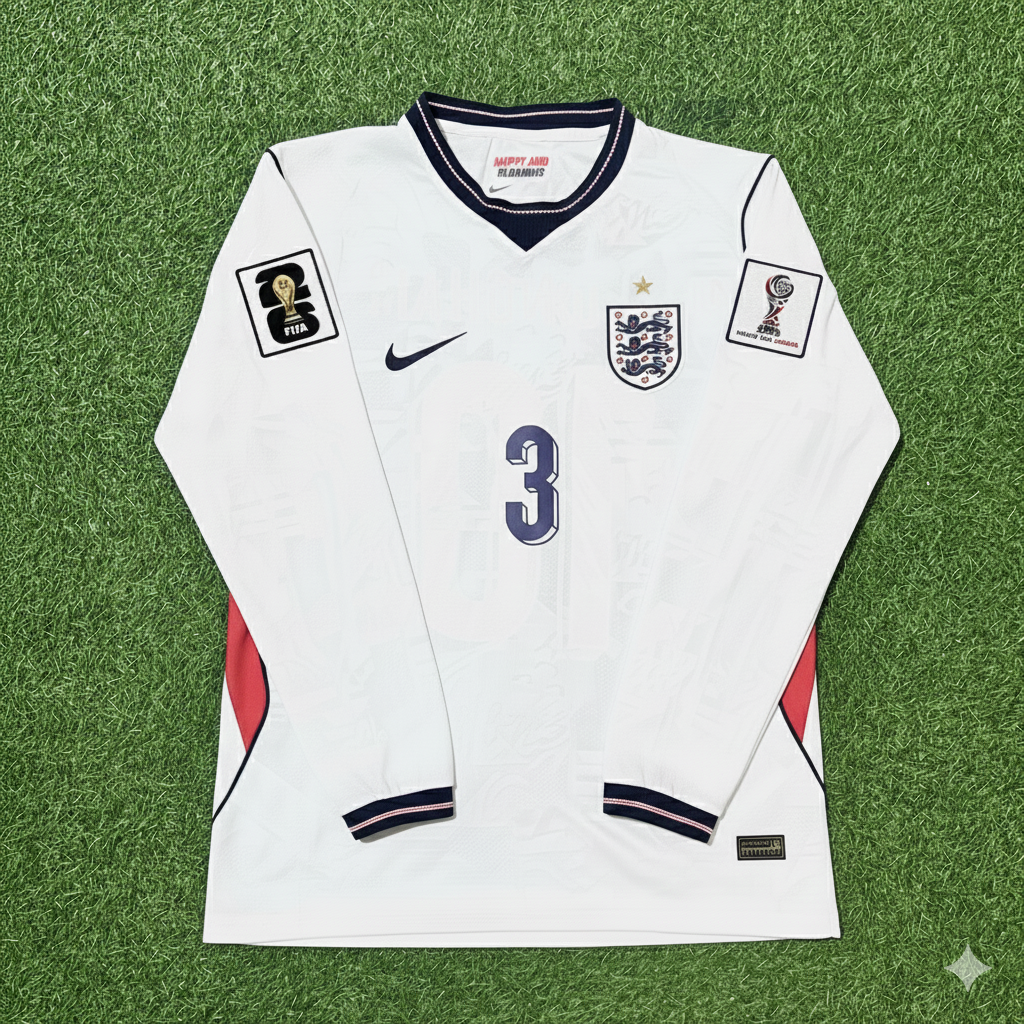 Reece James 3- England 2026 World Cup Long Sleeve Kit Jersey Trikot Maillot